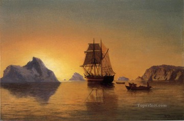  barco - Un paisaje marino de barco de escena ártica William Bradford